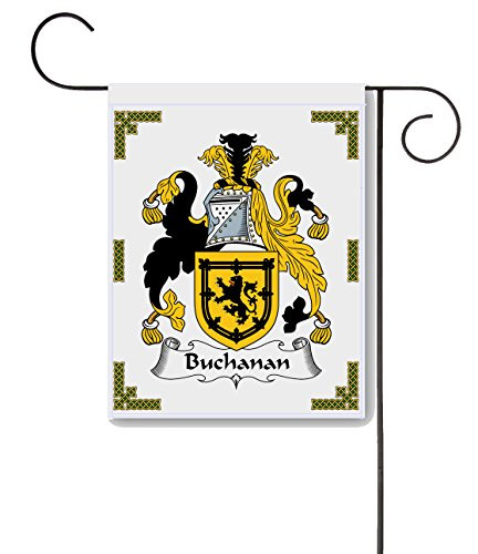 Carpe Diem Designs Buchanan Coat of Arms Buchanan Family Crest 11 X 15 Garden Flag  Made in The U.S.A.