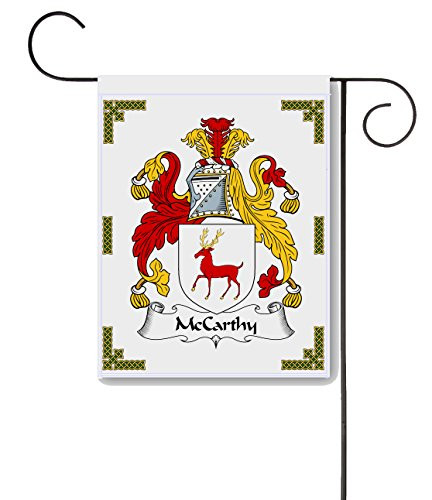 Carpe Diem Designs McCarthy Coat of Arms McCarthy Family Crest 11 X 15 Garden Flag  Made in The U.S.A.