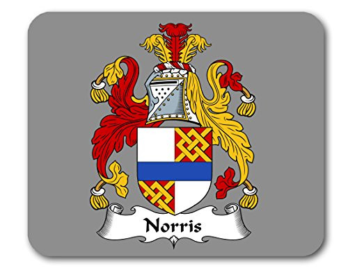 Norris Coat of Arms Norris Family Crest Mousepad by Carpe Diem Designs  Made in The U.S.A