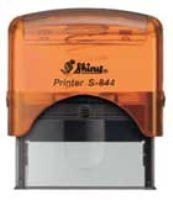 Shiny Orange Notary Stamp - Self Inking  Printer S-844  2.3x0.81 Inch Prints - Minnesota