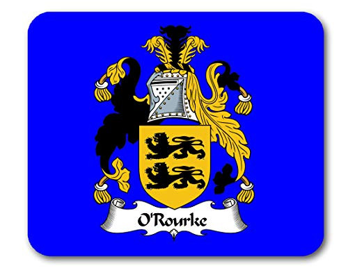 O_Rourke Coat of Arms O_Rourke Family Crest Mousepad by Carpe Diem Designs  Made in The U.S.A
