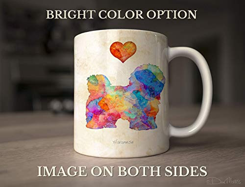 Havanese Dog Breed Mug by Dan Morris  Personalize with Dog Name