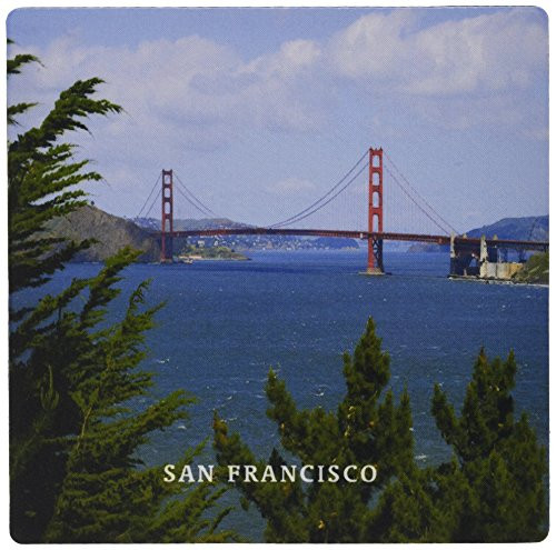 3dRose LLC 8 x 8 x 0.25 Inches Mouse Pad, Golden Gate Bridge in San Francisco California (mp_109477_1)