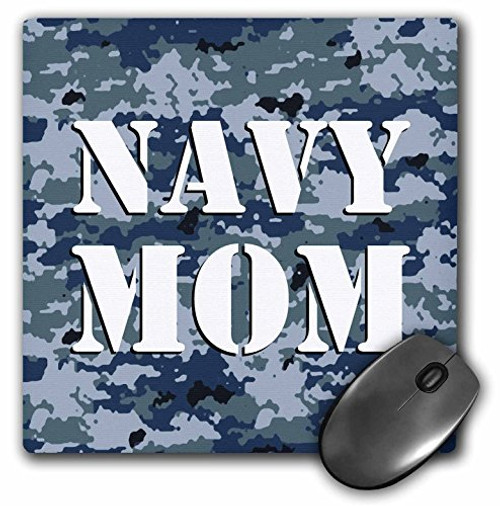 3dRose LLC 8 x 8 x 0.25 Inches Mouse Pad, Navy Mom Blue Camouflage (mp_15407_1) 3dRose LLC 8 x 8 x 0.25 Inches Mouse Pad, Navy Mom Blue Camouflage (mp_15407_1)