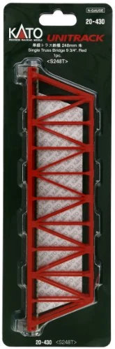 Kato KAT20430 N 248mm 9-3 4inch  Truss Bridge  Red