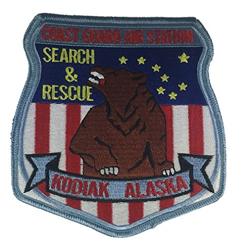U.S. COAST GUARD AIR STATION KODIAK ALASKA SEARCH AND RESCUE FLIGHT JACKET PATCH - COLOR - Veteran Owned Business