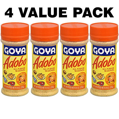 Goya Adobo All Purpose Seasoning  Bitter Orange  8 Oz -4 VALUE PACK-