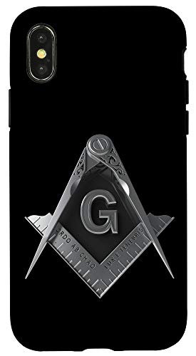 iPhone X XS Masonic Mobile Case Freemason Square  and  Compass Case