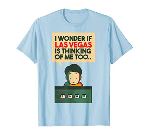 Funny I Love Vegas Gamblers Novelty Poker Card Player Winner T-Shirt