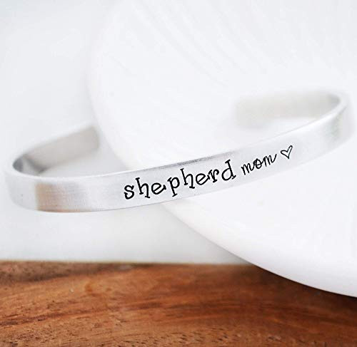 German Shepherd Dog Mom Hand Stamped Cuff Bracelet Military Police Guide Adoption Puppy Rescue Gift for Women Christmas Stocking Stuffer German Shepherd Dog Mom Hand Stamped Cuff Bracelet Military Police Guide Adoption Puppy Rescue Gift for Women Christmas Stocking Stuffer