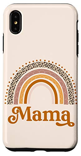 iPhone XS Max Boho Mama Leopard Rainbow Rustic Bohemian Mom Pregnancy Case
