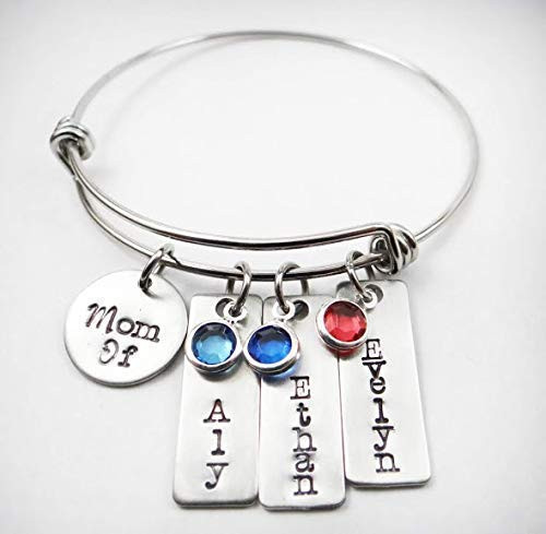 Personalized Mother Mom Bracelet  Children_s Name bracelet  Gift for Mom  Gift for her  Mother_s Day Gift