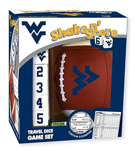 MasterPieces NCAA West Virginia Mountaineers Shake N_ Score Travel Dice Game