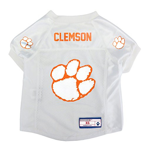 Littlearth NCAA Clemson Tigers Pet Jersey  XS  Team Color -120134-CLEM-XS-
