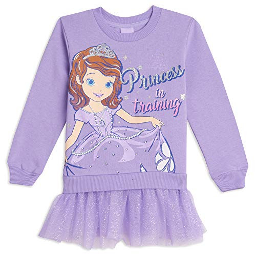 Disney Sofia The First Toddler Girls Costume Pullover Sweater with Tulle Ruffles 4T