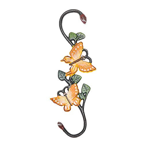 Heavy Duty Cast Iron Large S Hook  Color Painting S Shaped Hanging Hangers Hook  Fence Gardening Plant Hooks Birdfeeder Hanger for Home Decorative Hangings