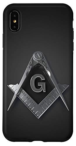 iPhone XS Max Masonic Mobile Case Freemason Square  and  Compass Mobile Case