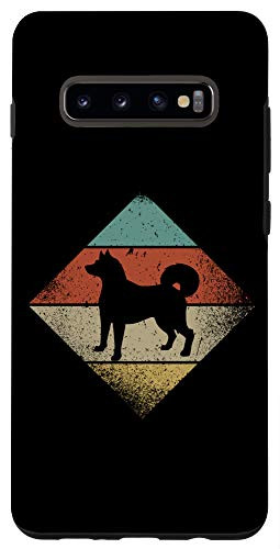 Galaxy S10 Plus Shiba Inu Vintage Retro 1970_s Dog Breed Case