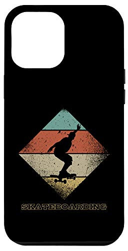 iPhone 12 Pro Max Retro Skateboarder 1960_s 1970_s Style Skateboarding Case