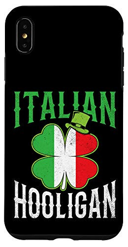 iPhone XS Max Italian Hooligan St. Patricks Day Flag Shamrock Irish Case