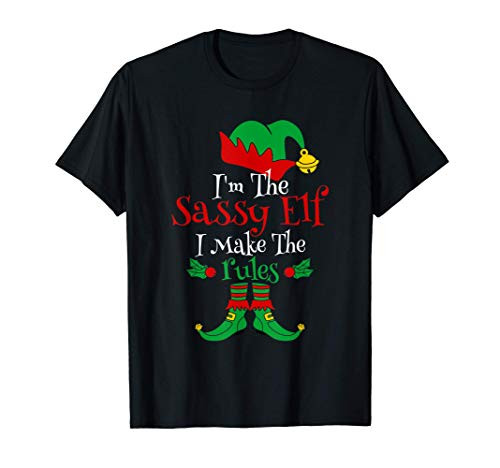 I_m The Sassy Elf Family Matching Funny Christmas Gift T-Shirt