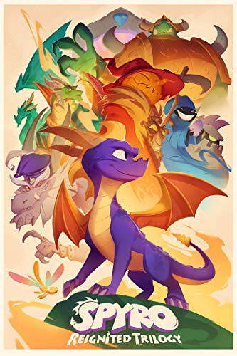 Spyro reignited trilogy poster the dragon wall decorations