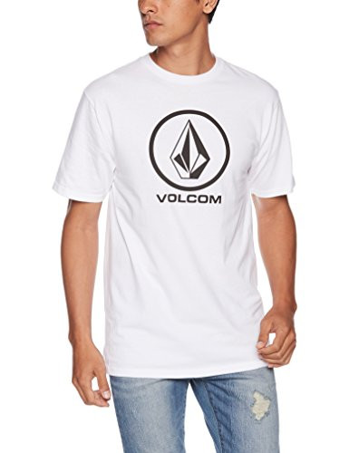 Volcom Men_s Crisp Stone Short Sleeve Tee  white  Extra Extra Large