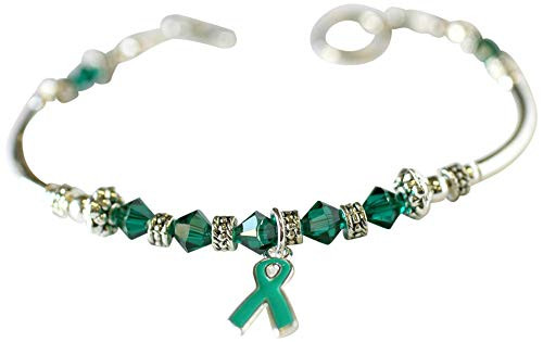 Green Ribbon Crystal Awareness Bracelet Cerebral Palsy Tissue Organ Stem Cell Bone Marrow Donation Kidney Disease Adrenal Cancer. Beaded. Green Ribbon Crystal Awareness Bracelet Cerebral Palsy Tissue Organ Stem Cell Bone Marrow Donation Kidney Disease Adrenal Cancer. Beaded.