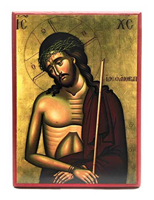 Wooden Greek Orthodox Christian Icon Jesus Christ the Bridegroom -Holy Week- 5.5inch x 7.5inch Wooden Greek Orthodox Christian Icon Jesus Christ the Bridegroom -Holy Week- 5.5inch x 7.5inch