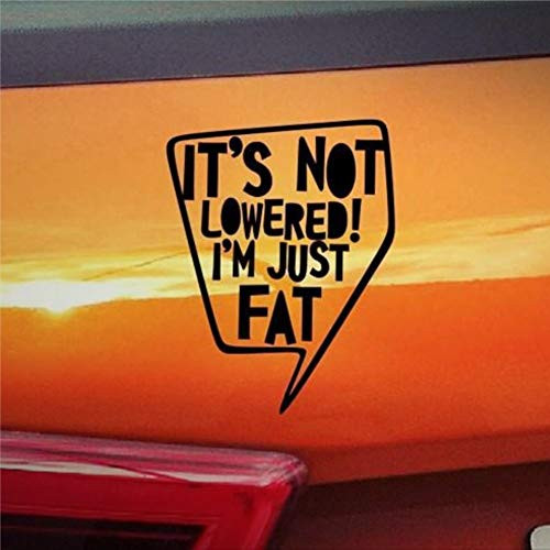 It_s Not Lowered I_m Just FatStickers Vinyl Decal Car Decal Window Decal Stickers Die Cut Decals Funny Custom Laptop Stickers Bumper Stickers Present