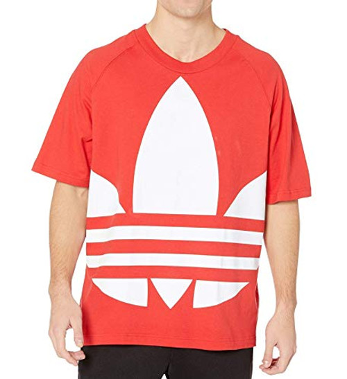 adidas Originals Men_s Big Trefoil Boxy T-Shirt  Lush Red  S adidas Originals Men_s Big Trefoil Boxy T-Shirt  Lush Red  S