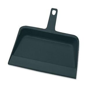 Dust Pan  Heavy-Duty Plastic  12inch   Black  Sold as 2 Each