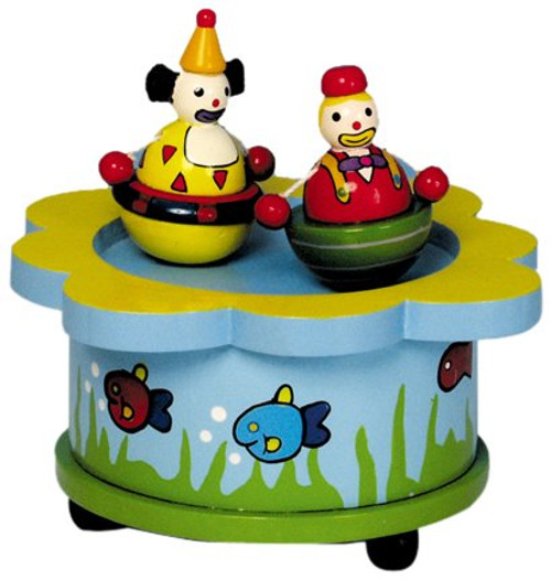 MusicBox Kingdom 43720 The Dancing Clowns Music Box Playing "Send in The Clowns"
