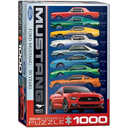 EuroGraphics Ford Mustang 9 Model Jigsaw Puzzle (1000-Piece)