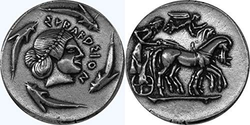 Golden Artifacts Poseidon  God of The Sea   Earth Shaker  Greek Coin  Unique Gift  Greek Mythology -82-S-