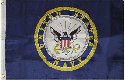 JumpingLight 2x3 U.S. US Navy Emblem Seal Logo Flag 2x3 House Banner Grommets - Quality Flags JumpingLight 2x3 U.S. US Navy Emblem Seal Logo Flag 2x3 House Banner Grommets - Quality Flags
