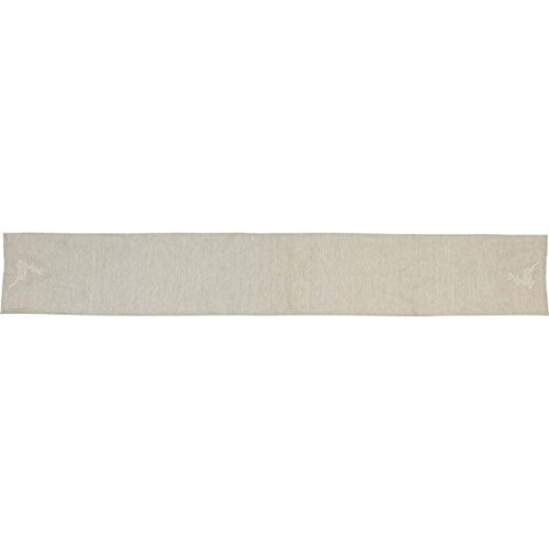 VHC Brands Christmas Holiday Tabletop & Kitchen-Lace Deer White Runner, 13" x 90", Creme VHC Brands Christmas Holiday Tabletop & Kitchen-Lace Deer White Runner, 13" x 90", Creme