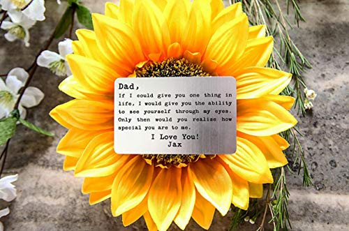 Personalized Wallet Card Insert If I Could Give You One Thing Dad