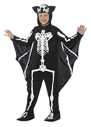 Smiffys Bat Skeleton Costume  Black White  Medium