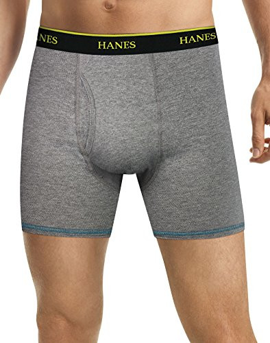 Hanes Mens FreshIQ Cool Comfort Breathable Mesh 5-Pack Boxer Briefs  XL Assorted