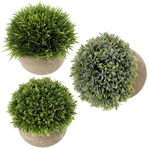 Artificial Plants  Mini Artificial Potted Plants Faux Eucalyptus Plants Rosemary Greenery in Pots Small Houseplants for Indoor Greenery Home Office Desk Shower Room Decoration -Artificial Plants09-