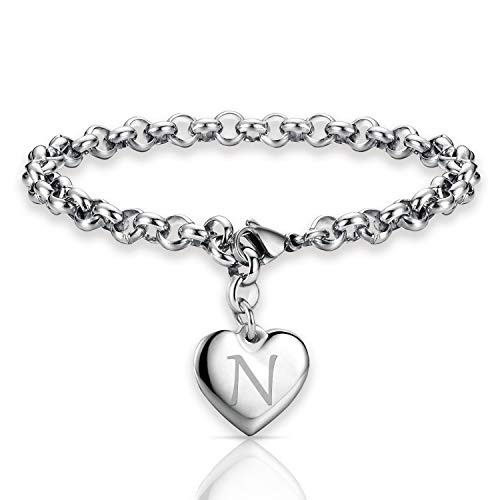 Initial Charm Letter Bracelet for Women Gifts Alphabet Name Gift 2020 Graduation Bracelet Inspiration Personalized Jewelry-BR-N--