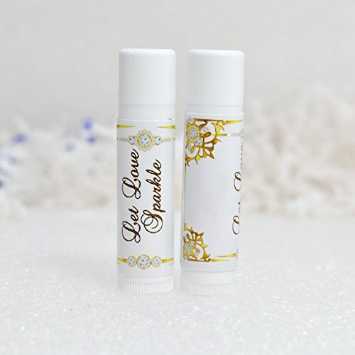 30 Let Love Sparkle Party Favor Chapstick Labels  Lip Balm Labels