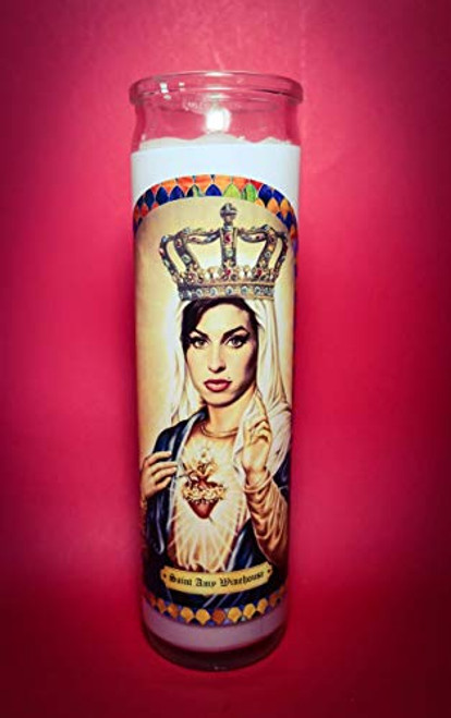Amy Winehouse Prayer Candle Amy Winehouse Saint Candle Saint Amy Winehouse Celebrity Prayer Candle Back to Black