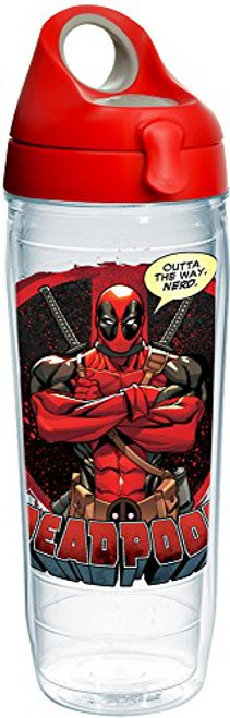 Tervis 1241087 Marvel-Deadpool Insulated Tumbler with Wrap and Red with Gray Lid, 24oz Water Bottle, Clear Tervis 1241087 Marvel-Deadpool Insulated Tumbler with Wrap and Red with Gray Lid, 24oz Water Bottle, Clear