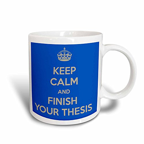 3dRose 193309_3"Keep Calm and Finish Your Thesis Magic Transforming Mug, 11 oz, Blue 3dRose 193309_3"Keep Calm and Finish Your Thesis Magic Transforming Mug, 11 oz, Blue