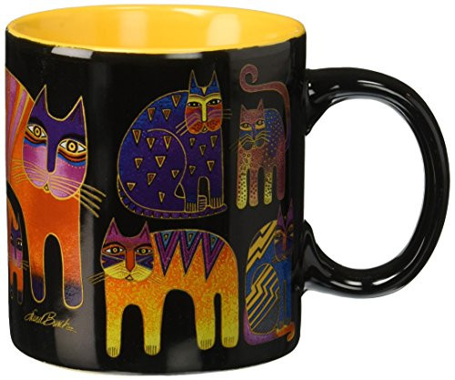 Laurel Burch Artistic Mug Collection, Fantastic Feline Totem