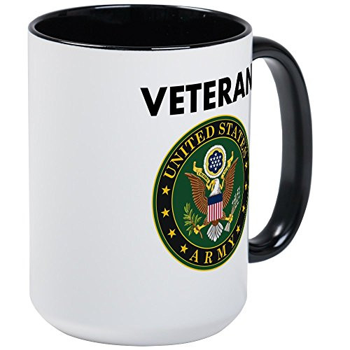 CafePress U.S. Army Veteran Mugs Coffee Mug  Large 15 oz. White Coffee Cup