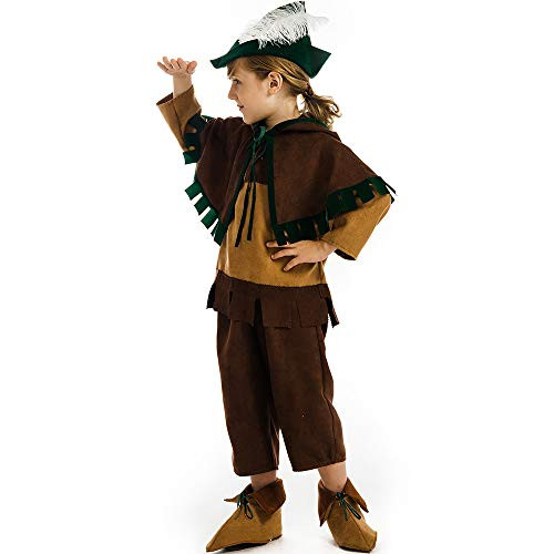 Carnavalia Robin Hood Halloween Costume for Boys  Children_s Robin Hood Costume  Prince of Thieves Robin Hood Halloween Costume -S -4-6 Years--