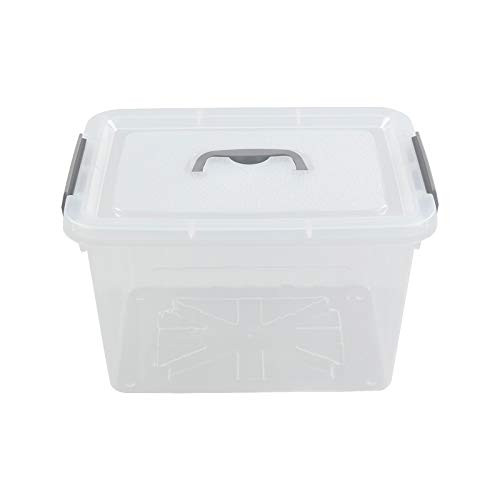Jekiyo Clear Plastic Storage Bin 12 Quart Latching Box Container with Lid Set of 1 Jekiyo Clear Plastic Storage Bin 12 Quart Latching Box Container with Lid Set of 1